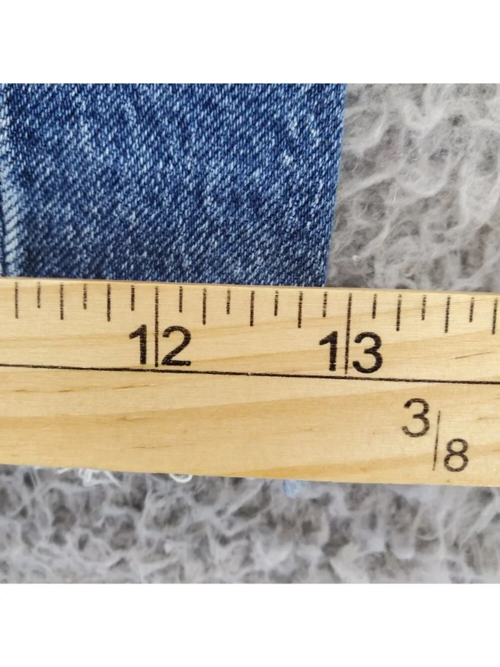 Silver Jeans Shorts Womens Size 14 Blue Stretch Denim Boyfriend Fit Cutoff *Read